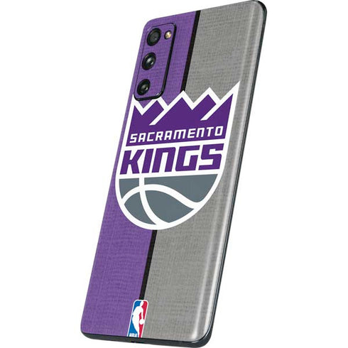 NBA Sacramento Kings Split Canvas Galaxy S20 Fan Edition Skin