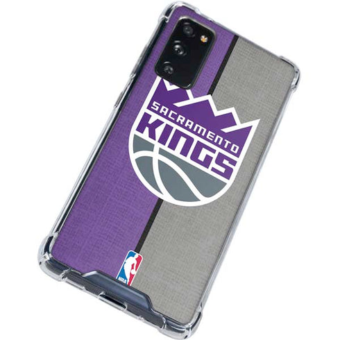 NBA Sacramento Kings Split Canvas Galaxy S20 FE Clear Case
