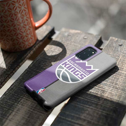 NBA Sacramento Kings Split Canvas Galaxy S20 Plus Pro Case