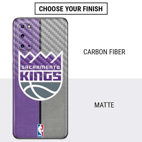 NBA Sacramento Kings Split Canvas Galaxy S20 Skin