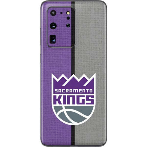 NBA Sacramento Kings Split Canvas Galaxy S20 Ultra 5G Skin