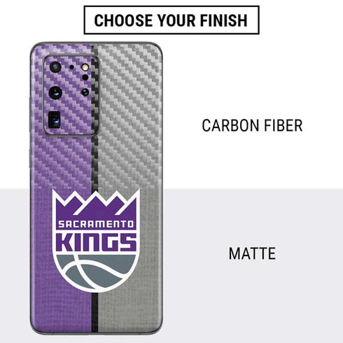 NBA Sacramento Kings Split Canvas Galaxy S20 Ultra 5G Skin
