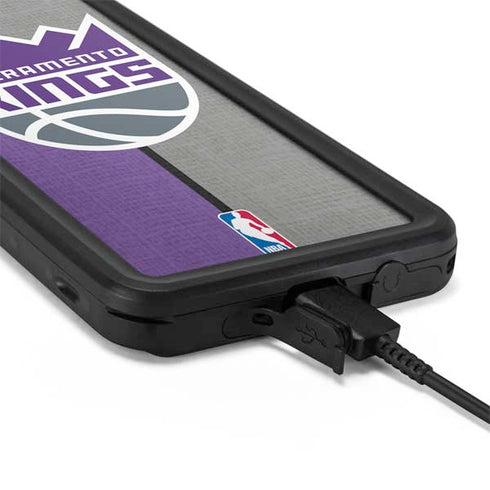 NBA Sacramento Kings Split Canvas Galaxy S20 Waterproof Case