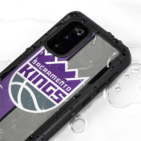 NBA Sacramento Kings Split Canvas Galaxy S20 Waterproof Case