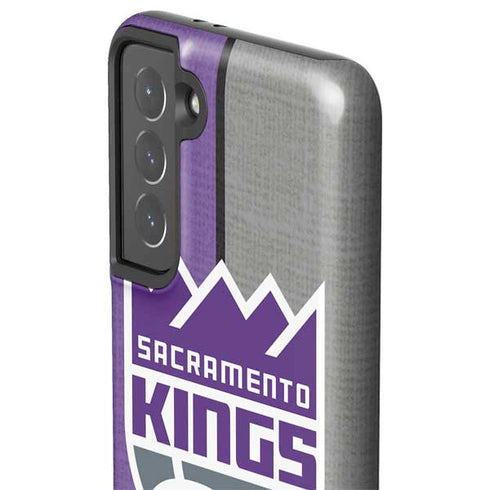 NBA Sacramento Kings Split Canvas Galaxy S21 5G Pro Case