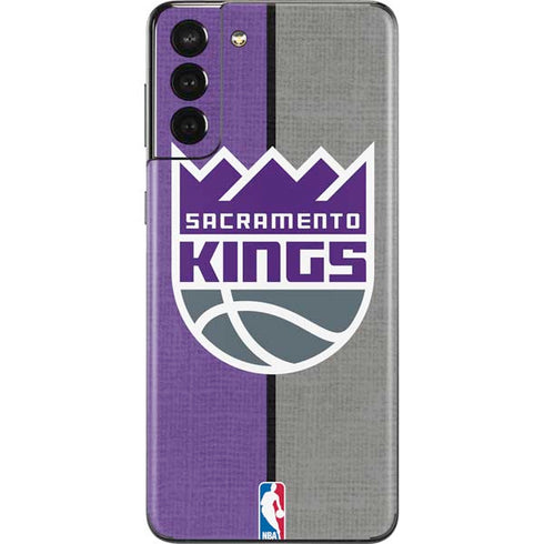 NBA Sacramento Kings Split Canvas Galaxy S21 Plus 5G Skin