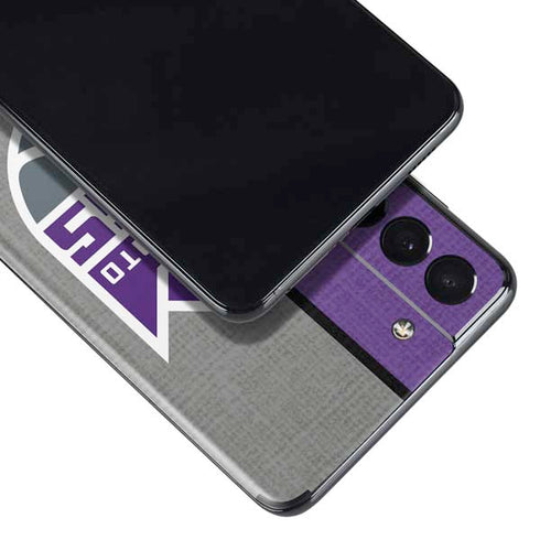 NBA Sacramento Kings Split Canvas Galaxy S21 Plus 5G Skin