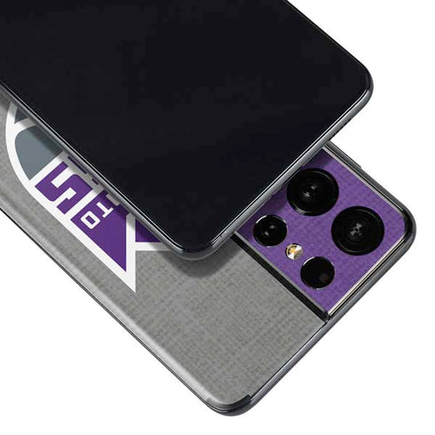 NBA Sacramento Kings Split Canvas Galaxy S21 Ultra 5G Skin
