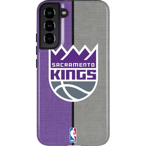 NBA Sacramento Kings Split Canvas Galaxy S22 Plus Pro Case