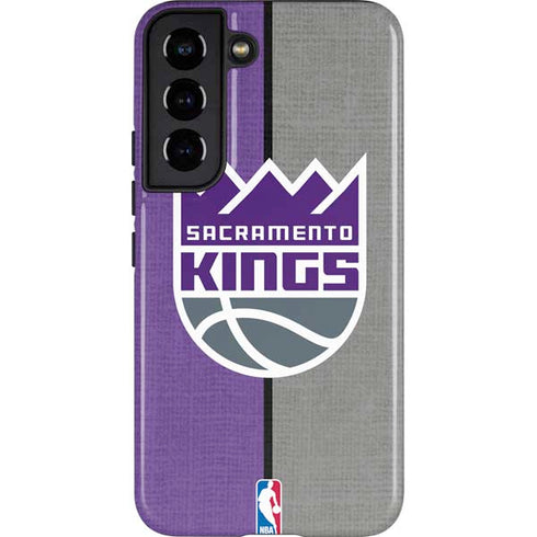 NBA Sacramento Kings Split Canvas Galaxy S22 Pro Case