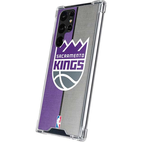 NBA Sacramento Kings Split Canvas Galaxy S22 Ultra Clear Case