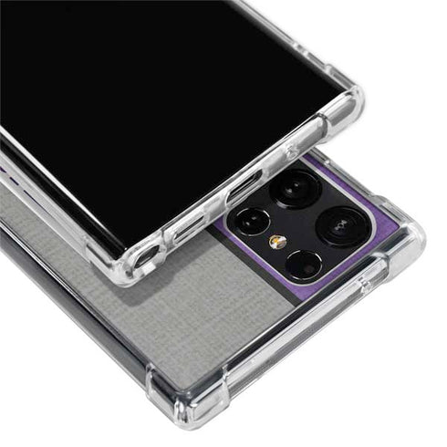 NBA Sacramento Kings Split Canvas Galaxy S22 Ultra Clear Case
