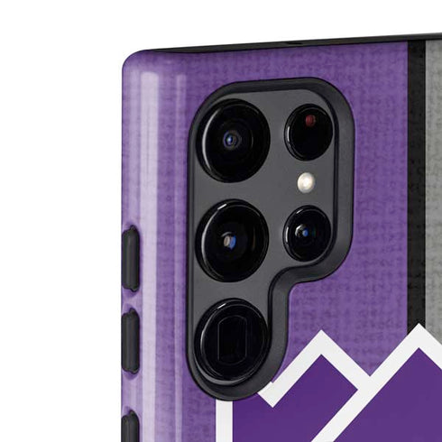 NBA Sacramento Kings Split Canvas Galaxy S22 Ultra Pro Case