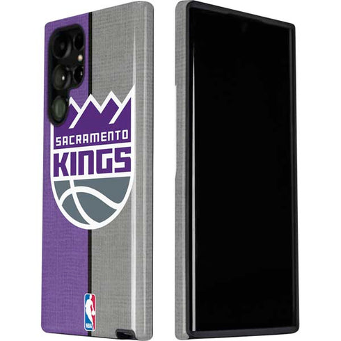 NBA Sacramento Kings Split Canvas Galaxy S22 Ultra Pro Case