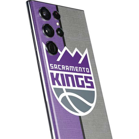 NBA Sacramento Kings Split Canvas Galaxy S22 Ultra Skin