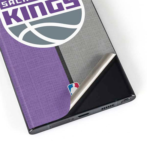 NBA Sacramento Kings Split Canvas Galaxy S22 Ultra Skin