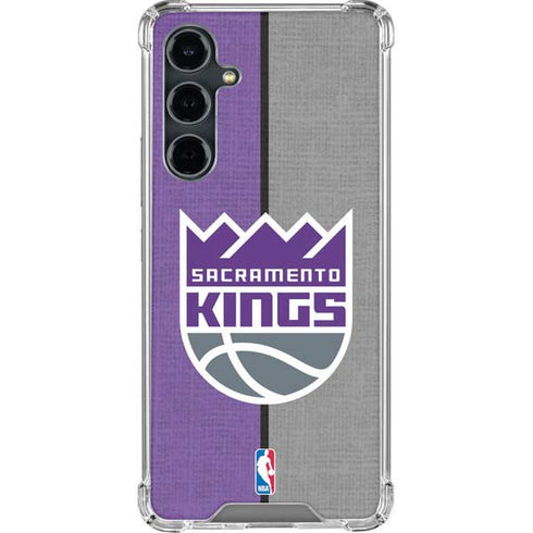 NBA Sacramento Kings Split Canvas Galaxy S23 FE Clear Case
