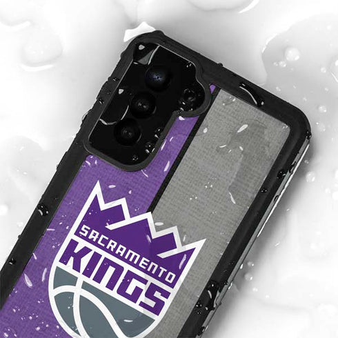 NBA Sacramento Kings Split Canvas Galaxy S23 Plus Waterproof Case