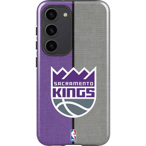 NBA Sacramento Kings Split Canvas Galaxy S23 Pro Case