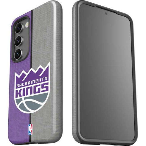 NBA Sacramento Kings Split Canvas Galaxy S23 Pro Case