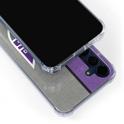 NBA Sacramento Kings Split Canvas Galaxy S24 Clear Case
