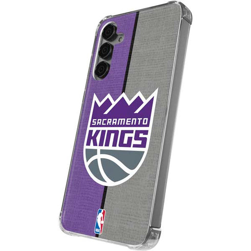 NBA Sacramento Kings Split Canvas Galaxy S24 Plus Clear Case
