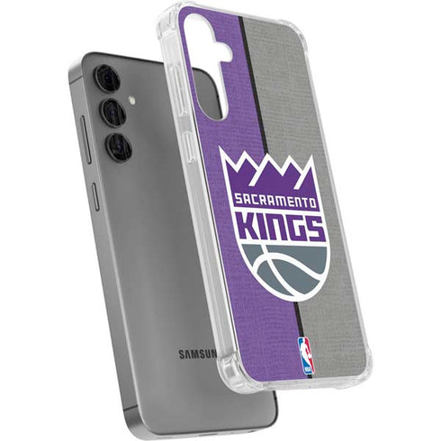 NBA Sacramento Kings Split Canvas Galaxy S24 Plus Clear Case