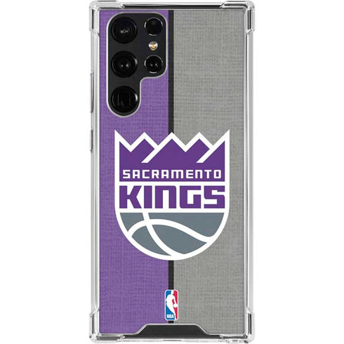 NBA Sacramento Kings Split Canvas Galaxy S24 Ultra Clear Case