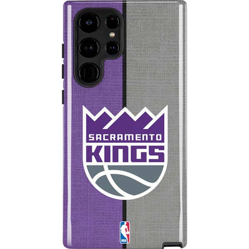 NBA Sacramento Kings Split Canvas Galaxy S24 Ultra Impact Case
