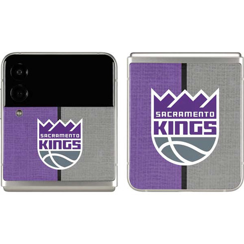 NBA Sacramento Kings Split Canvas Galaxy Z Flip3 5G Skin