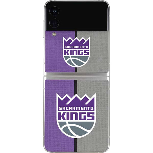 NBA Sacramento Kings Split Canvas Galaxy Z Flip3 5G Skin