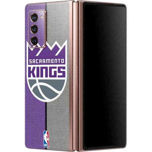 NBA Sacramento Kings Split Canvas Galaxy Z Fold2 5G Skin