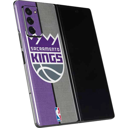 NBA Sacramento Kings Split Canvas Galaxy Z Fold2 5G Skin