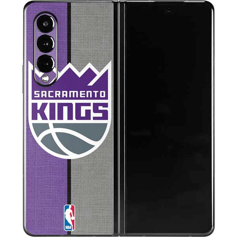 NBA Sacramento Kings Split Canvas Galaxy Z Fold3 5G Skin