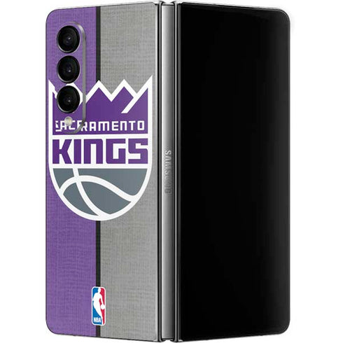 NBA Sacramento Kings Split Canvas Galaxy Z Fold4 5G Skin