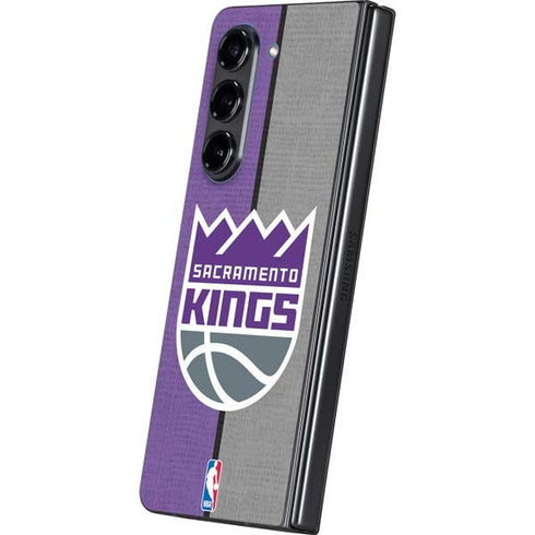 NBA Sacramento Kings Split Canvas Galaxy Z Fold5 5G Skin