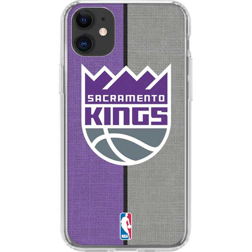 NBA Sacramento Kings Split Canvas iPhone 11 Clear Case