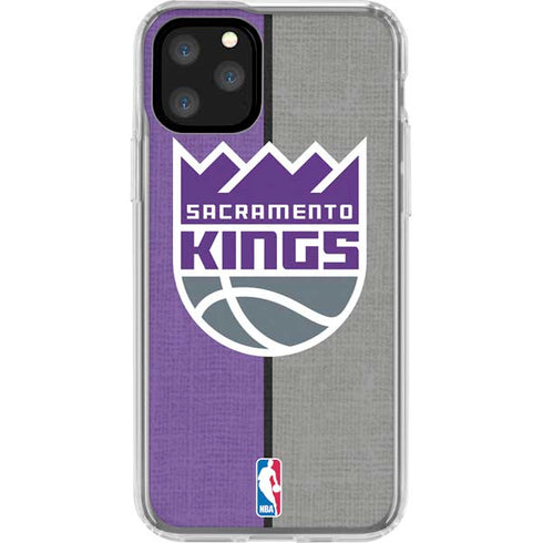 NBA Sacramento Kings Split Canvas iPhone 11 Pro Clear Case