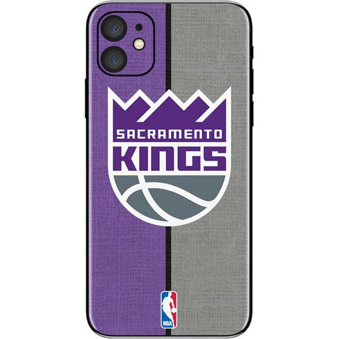NBA Sacramento Kings Split Canvas iPhone 11 Skin