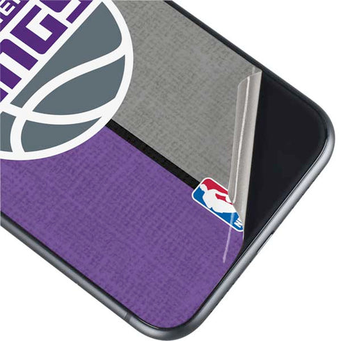 NBA Sacramento Kings Split Canvas iPhone 11 Skin