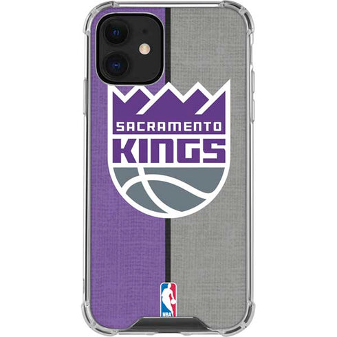 NBA Sacramento Kings Split Canvas iPhone 12 Mini Clear Case