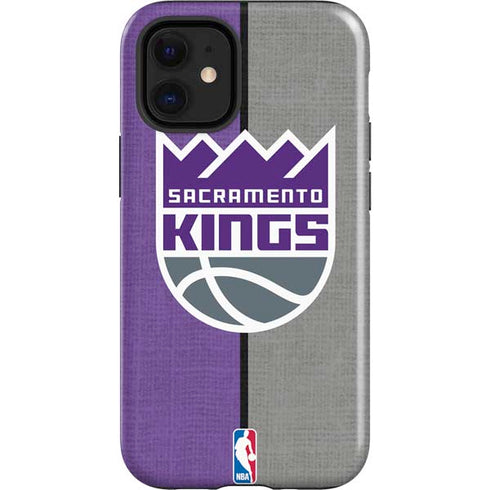 NBA Sacramento Kings Split Canvas iPhone 12 Mini Impact Case