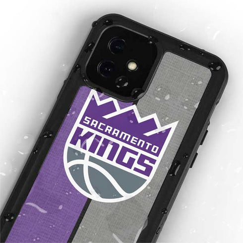 NBA Sacramento Kings Split Canvas iPhone 12 Mini Waterproof Case