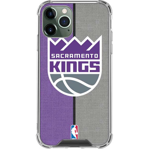 NBA Sacramento Kings Split Canvas iPhone 12 Pro Clear Case