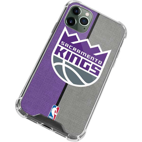 NBA Sacramento Kings Split Canvas iPhone 12 Pro Clear Case