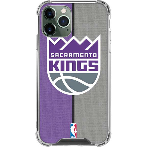 NBA Sacramento Kings Split Canvas iPhone 12 Pro Max Clear Case