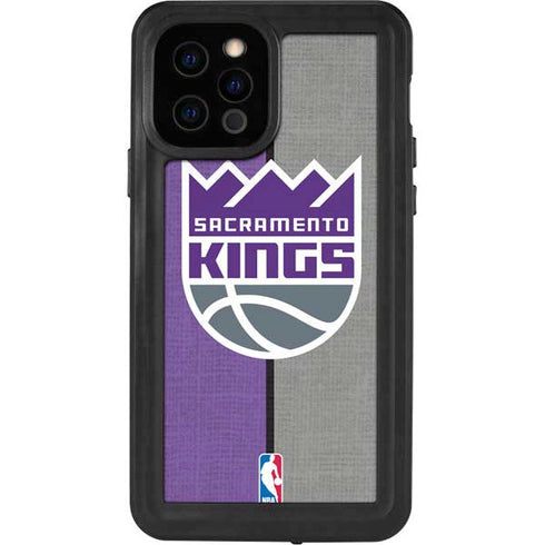 NBA Sacramento Kings Split Canvas iPhone 12 Pro Waterproof Case