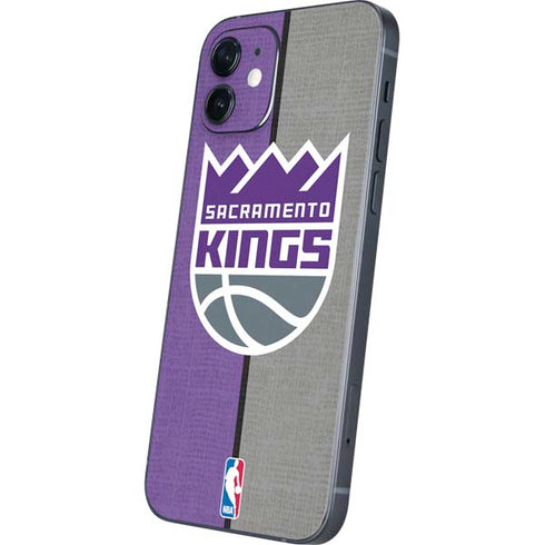 NBA Sacramento Kings Split Canvas iPhone 12 Skin