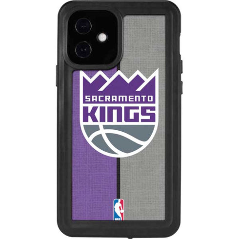 NBA Sacramento Kings Split Canvas iPhone 12 Waterproof Case