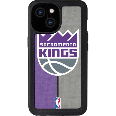 NBA Sacramento Kings Split Canvas iPhone 13 Mini Waterproof Case